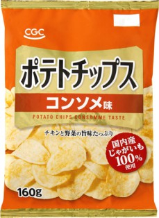 ＣＧＣ　ポテトチップス　コンソメ味　１６０ｇ