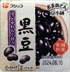 フジッコ　おまめさん豆小鉢　黒豆　６２ｇ&times;２