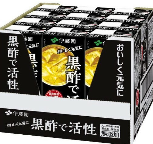 伊藤園　黒酢で活力　２００ｍｌ　１２本入　１ケース