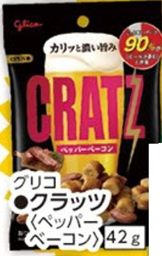 グリコ　クラッツ＜ペッパーベーコン＞　４２ｇ