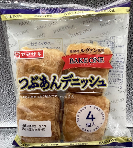 ヤマザキ　ＢＡＫＥＯＮＥ　つぶあんデニッシュ　４個入