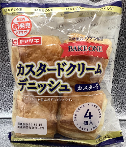ヤマザキ　ＢＡＫＥＯＮＥ　カスタードクリームデニッシュ　４コ入