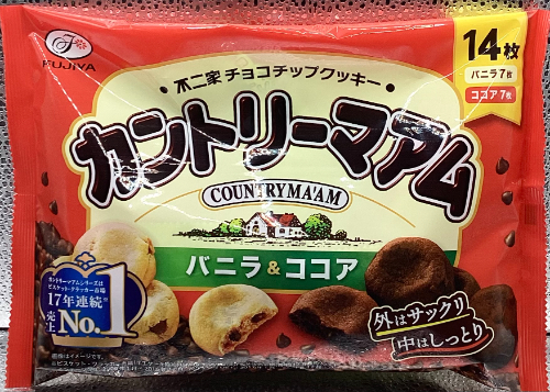 不二家　カントリーマアム（バニラ＆ココア）　１４枚入