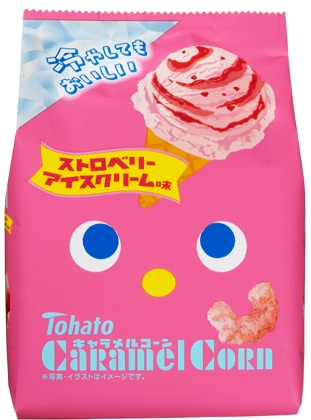 東ハト　キャラメルコーン　ストロベリーアイスクリーム味　６２ｇ